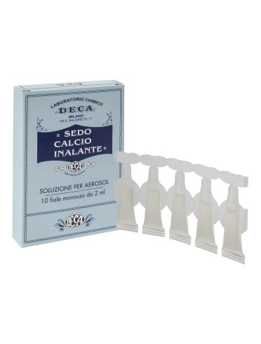 Sedo calcio inalante - dispositivo per aerosol e doccia nasale - 10 fiale x 2 ml