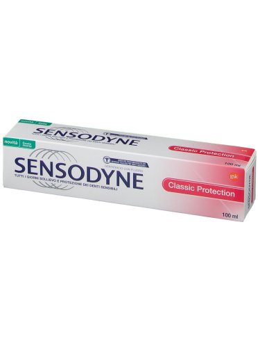 Sensodyne classic protection - dentifricio con fluoro per denti sensibili - 100 ml