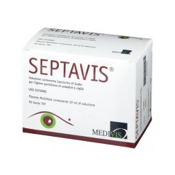 Septavis - Soluzione Sterile per Igieni di Palpebre e Ciglia - 50 ml + 50 Garze
