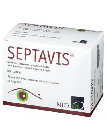Septavis - soluzione sterile per igieni di palpebre e ciglia - 50 ml + 50 garze