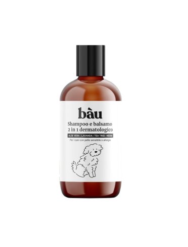 Bau cosmesi - shampoo e balsamo 2 in 1 dermatologico 250 ml