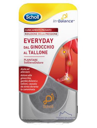 Scholl in-balance everyday plantare sollievo dolore tallone taglia s 1 paio Scholl in-balance everyday plantare sollievo dolore tallone taglia s 1 paio
