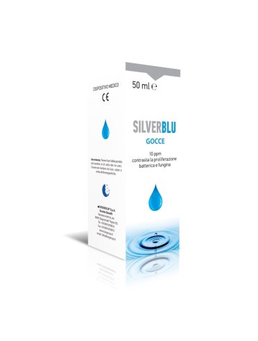 Silver blu gocce per proliferazione batterica e fungina 50 ml