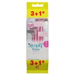Gillette Venus Simply Rasoio Usa e Getta 3 Pezzi + 1 Omaggio