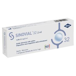 Sinovial 32 - Siringa Articolare con Acido Ialuronico 1,6% - 1 Siringa 2 ml