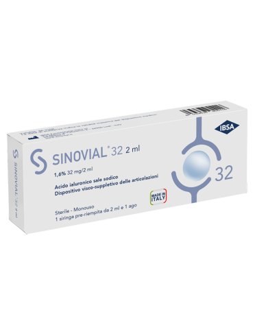 Sinovial 32 - siringa articolare con acido ialuronico 1,6% - 1 siringa 2 ml