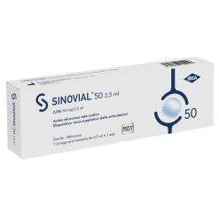 Sinovial 50 - Siringa Articolare con Acido Ialuronico 2% - 1 Siringa 2,5 ml