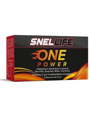 Snellife one power - integratore per il metabolismo energetico - 10 flaconcini x 10 ml