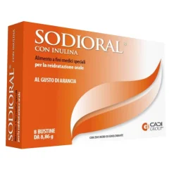 Sodioral - Alimento con Inulina per la Reidratazione Orale - 8 Bustine