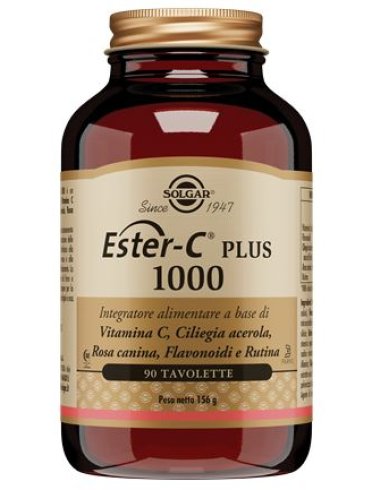 Solgar ester-c pluss 1000 - integratore di vitamina c - 90 tavolette