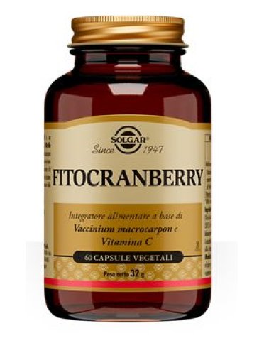Solgar fitocranberry - integratore per vie urinarie - 60 capsule vegetali