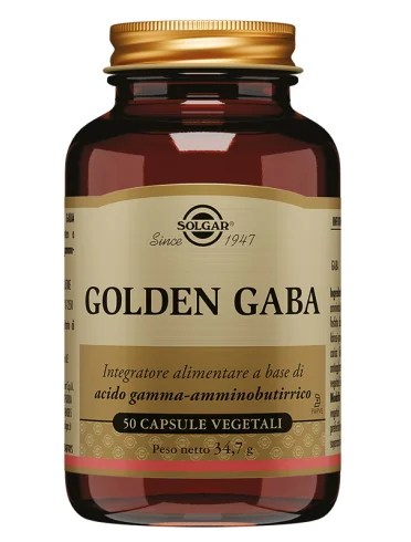 Solgar golden gaba integratore di acido gamma-amminobutirrico 50 capsule Solgar golden gaba integratore di acido gamma-amminobutirrico 50 capsule