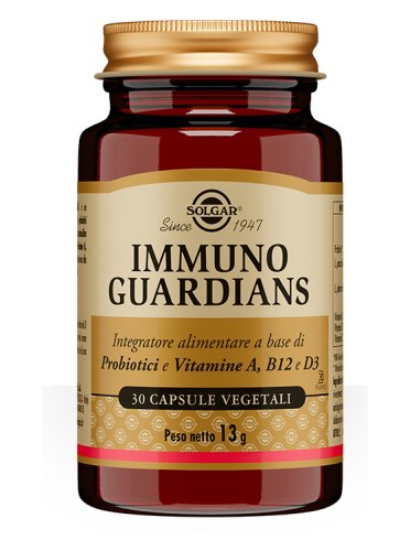 Solgar immuno guardians - integratore di probiotici e vitamine - 30 capsule