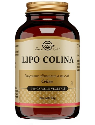 Solgar lipo colina - integratore per la funzione epatica - 100 capsule vegetali