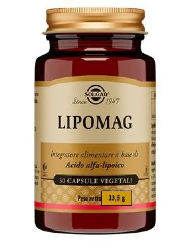 Solgar lipomag - integratore di acido alfa-lipoico - 30 capsule