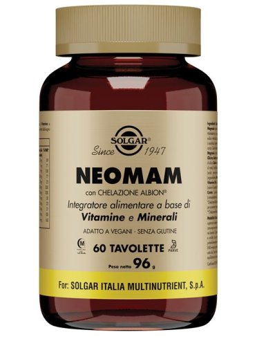 Solgar neomam - integratore multivitaminico per donne in gravidanza - 60 tavolette
