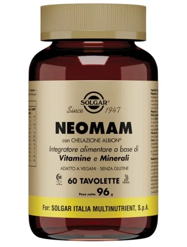 Solgar neomam - integratore multivitaminico per donne in gravidanza - 60 tavolette Solgar neomam - integratore multivitaminico per donne in gravidanza - 60 tavolette
