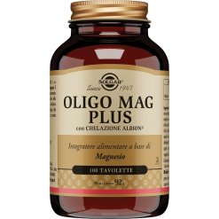 Solgar Oligo Mag Plus - Integratore di Magnesio - 100 Tavolette