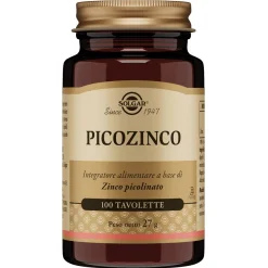Solgar Picozinco Integratore Antiossidante 100 Tavolette