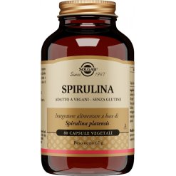 Solgar Spirulina - Integratore per Difese Immunitarie - 80 Capsule Vegetali