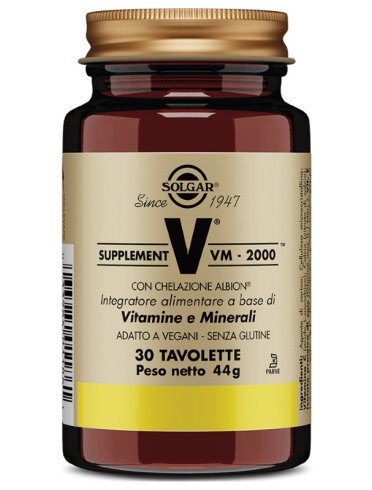 Solgar supplement vm 2000 integratore multivitaminico 30 tavolette