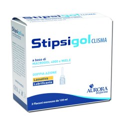 Stipsigol Clisma - Clistere per il Trattamento dell Stitichezza - 2 Flaconi x 120 ml