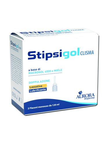 Stipsigol clisma - clistere per il trattamento dell stitichezza - 2 flaconi x 120 ml