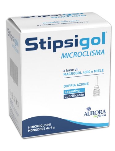 Stipsigol microclisma - trattamento della stitichezza - 6 microclismi x 9 ml