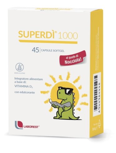 Superdì 1000 - integratore di vitamina d per ossa e denti - 45 capsule