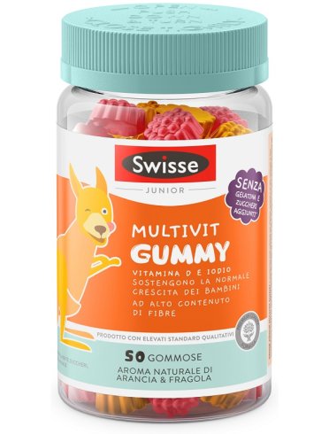 Swisse junior multivit gummy - integratore multivitaminico per bambini - 50 caramelle gommose