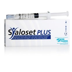 Syaloset Plus - Siringa Intra-Articolare con Acido Ialuronico Sale Sodico 1.5% ad Alto Peso Molecolare - 1 Siringa x 4 ml