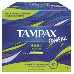 Tampax Compak Super - Assorbenti Interni - 16 Pezzi