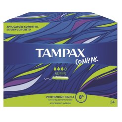 Tampax Compak Super - Assorbenti Interni - 24 Pezzi