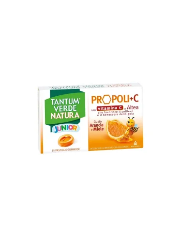Tantum verde natura junior propoli + c - integratore a base di propoli con vitamina c - 15 pastiglie Tantum verde natura junior propoli + c - integratore a base di propoli con vitamina c - 15 pastiglie