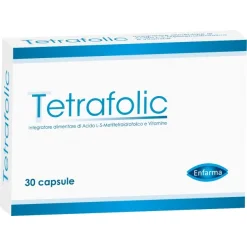 Tetrafolic - Integratore di Acido Folico per Ovaie - 30 Capsule