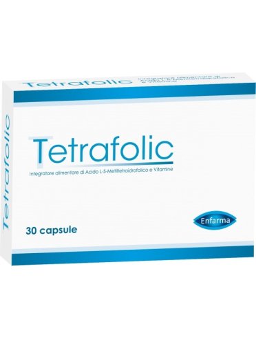 Tetrafolic - integratore di acido folico per ovaie - 30 capsule