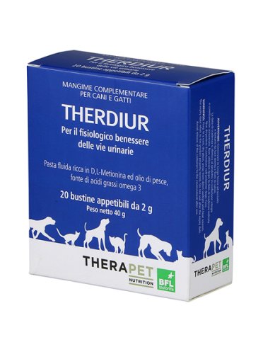 Therdiur - mangime complementare per cani e gatti per il benessere delle vie urinarie - 20 bustine