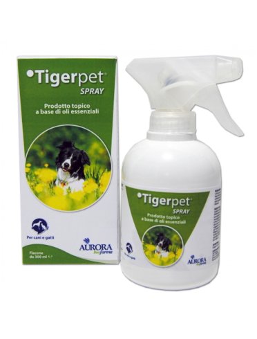Tigerpet spray - spray antiparassitario per cani e gatti - 300 ml
