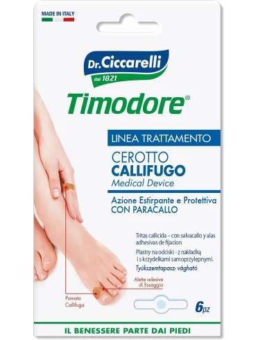 Timodore callifugo cerotti calli interdigitali 6 pezzi Timodore callifugo cerotti calli interdigitali 6 pezzi
