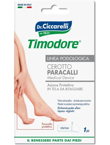Timodore cerotto paracalli in tela ritagliabile 1 pezzo Timodore cerotto paracalli in tela ritagliabile 1 pezzo