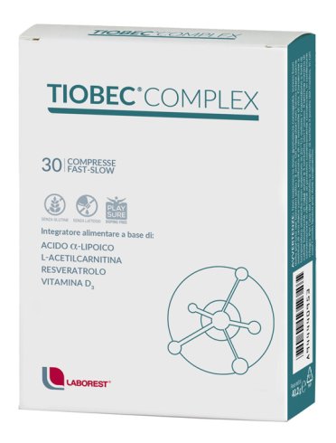 Tiobec complex - integratore per il benessere della pelle - 30 compresse fast slow