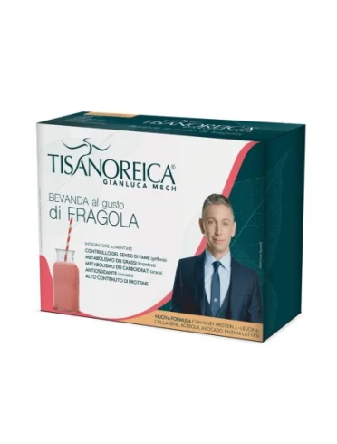 Tisanoreica bevanda gusto fragola 4 porzioni Tisanoreica bevanda gusto fragola 4 porzioni