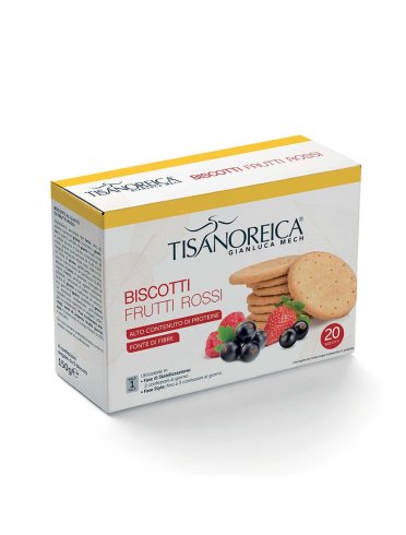 Tisanoreica biscotti frutti rossi 20 pezzi