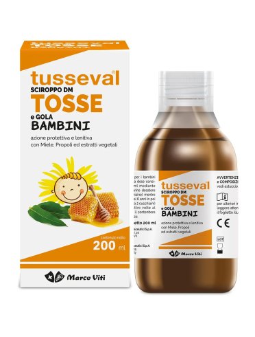Tusseval bambini - sciroppo per tosse secca e grassa - 200 ml