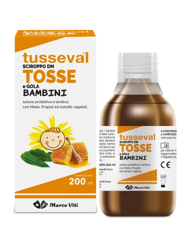 Tusseval bambini - sciroppo per tosse secca e grassa - 200 ml