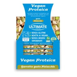 Ultimate Barretta Vegana Proteica Gusto Pistacchio 24 Pezzi