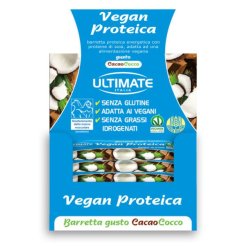 Ultimate Barretta Vegana Proteica Gusto Cacao e Cocco 24 Pezzi