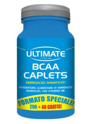 Ultimate bcaa caplets - integratore di aminoacidi ramificati - 240 compresse