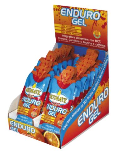 Ultimate enduro gel - integratore energetico gusto arancia - 24 bustine