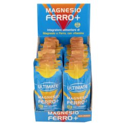 Ultimate Magnesio Ferro+ - Integratore per Stanchezza e Affaticamento Gusto Arancia - 24 Pezzi